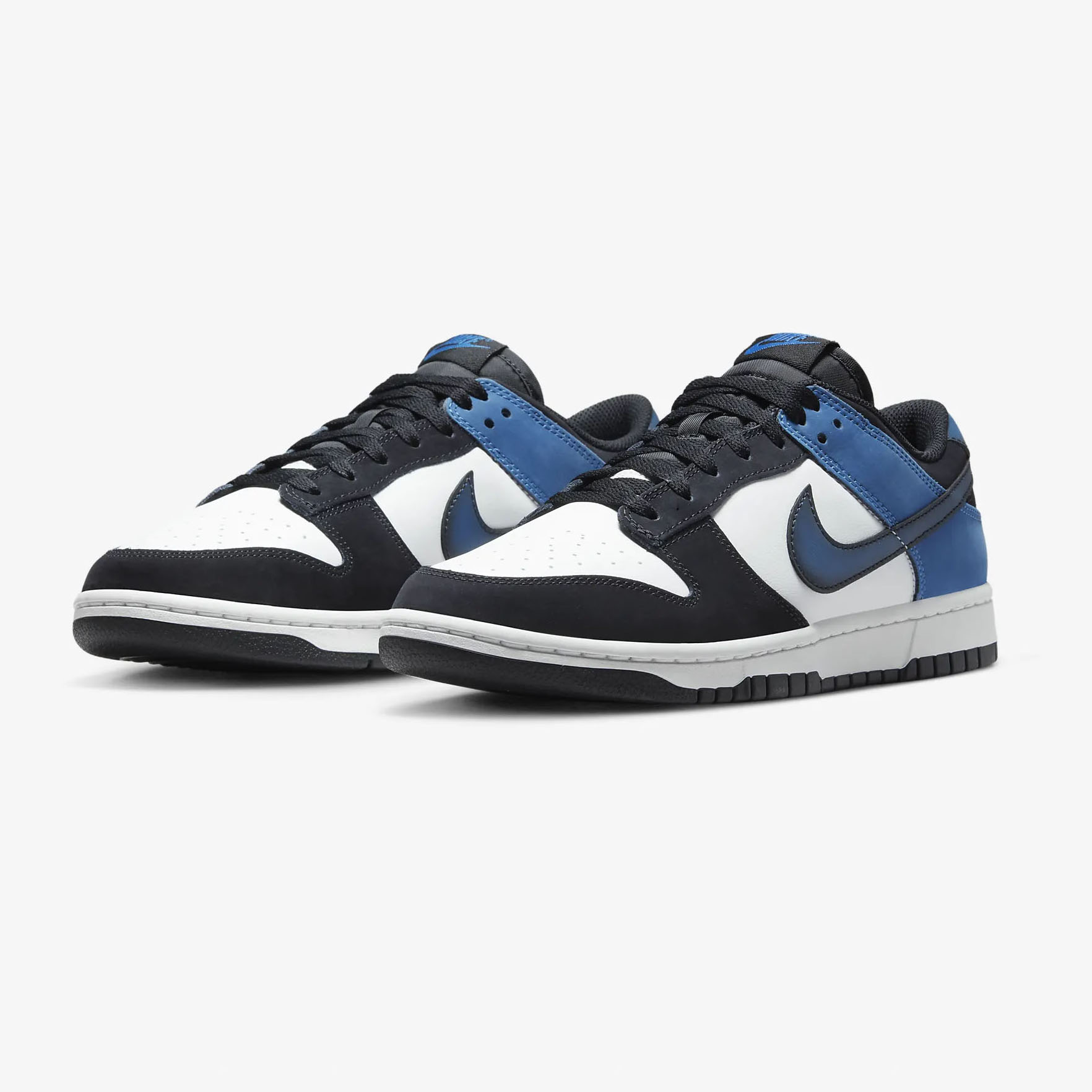 Nike Dunk Low Retro - Summit White/Black/White/Industrial Blue