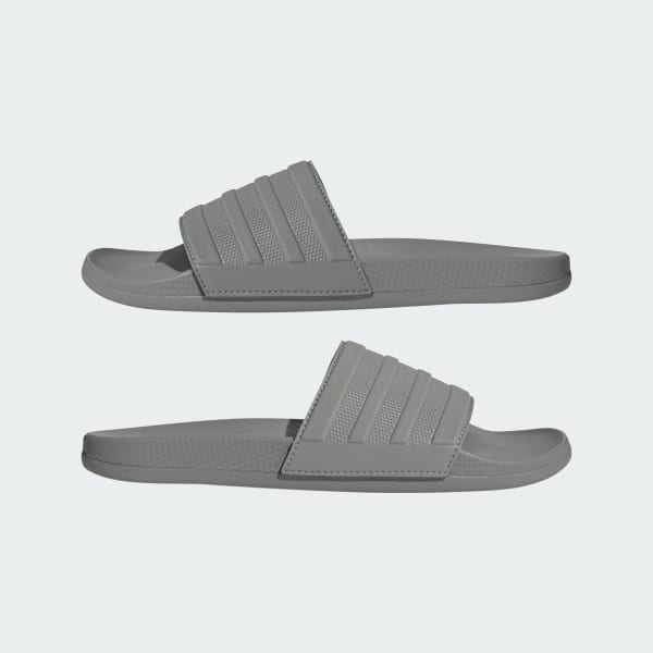 Adilette Comfort Slides - Charcoal Solid Grey / Charcoal Solid Grey / Charcoal Solid Grey