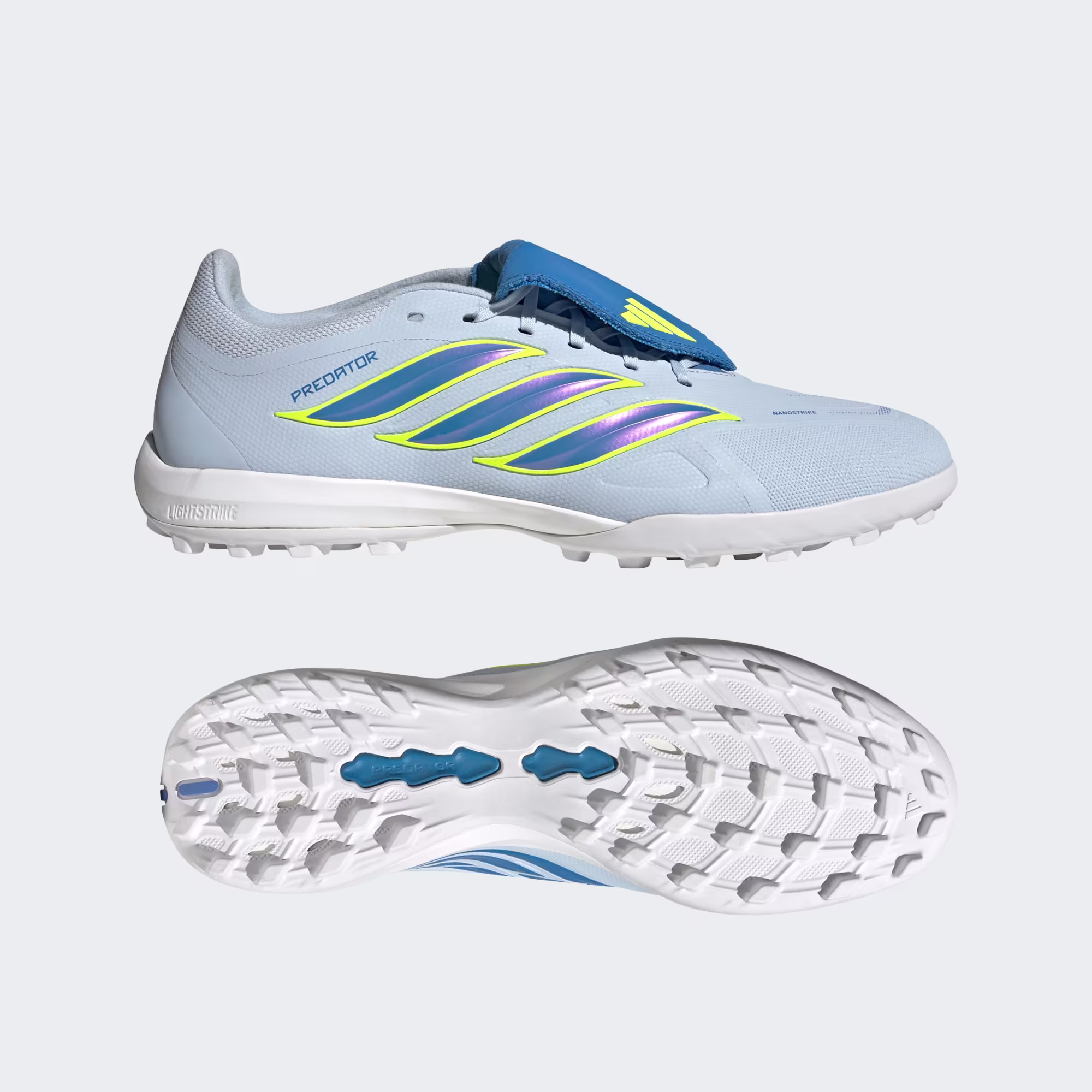 adidas Predator League Fold-Over Tongue TF - Crystal Sky/Ray Blue/Team Solar Yellow 2