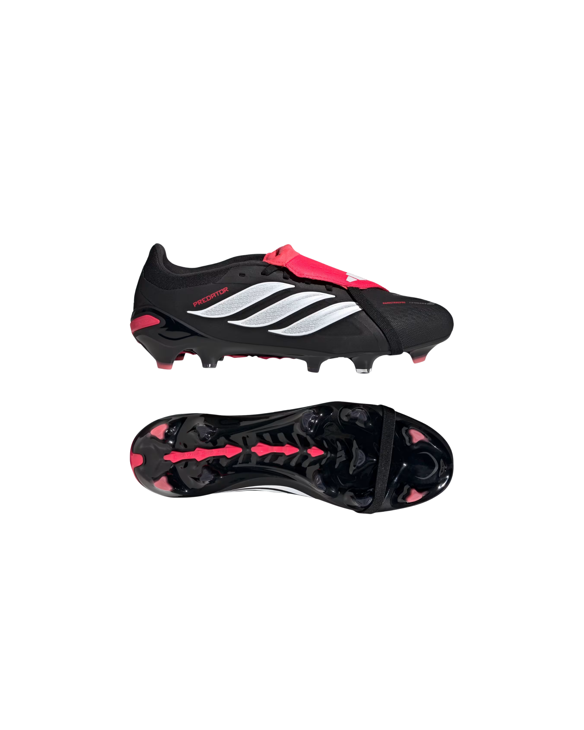 adidas Predator Pro FT FG - Core Black / Cloud White / Lucid Red