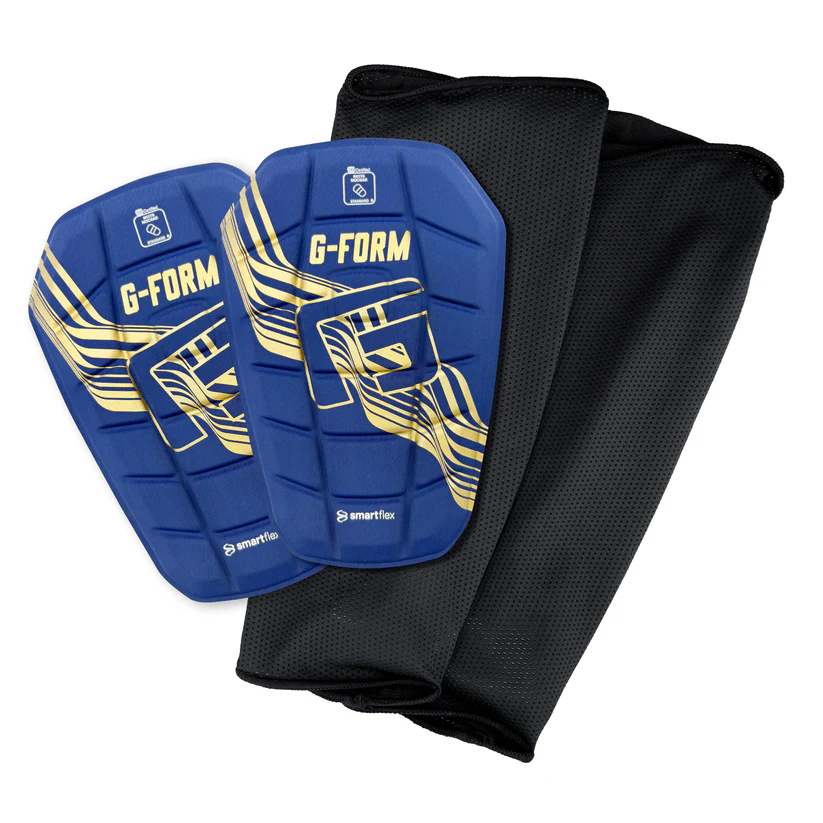 G-Form Pro S Blade Shin Guards - Navy/Gold