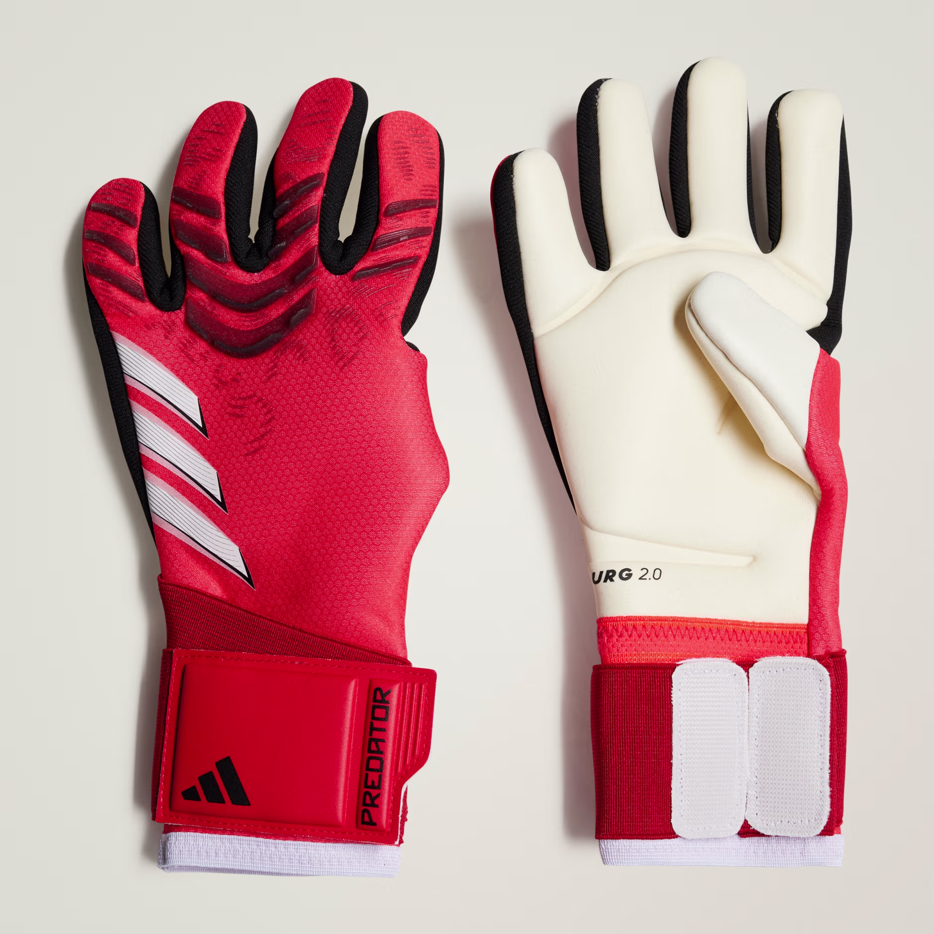 adidas Kids Predator Pro Goalkeeper Gloves - Lucid Red/Black/White