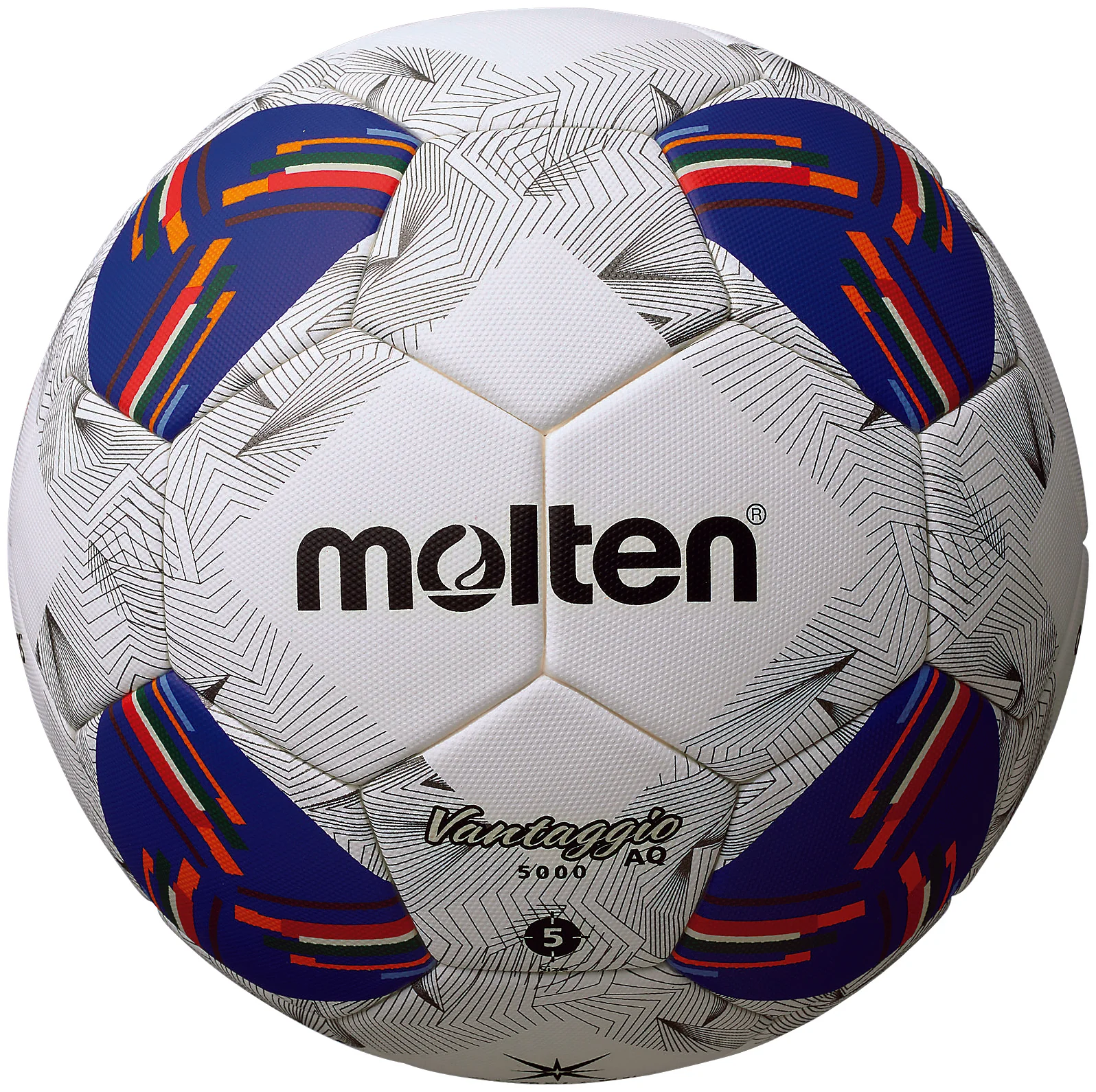 Molten Vantaggio F5N5000 AFC Asian Qualifiers Game Ball - White/Blue