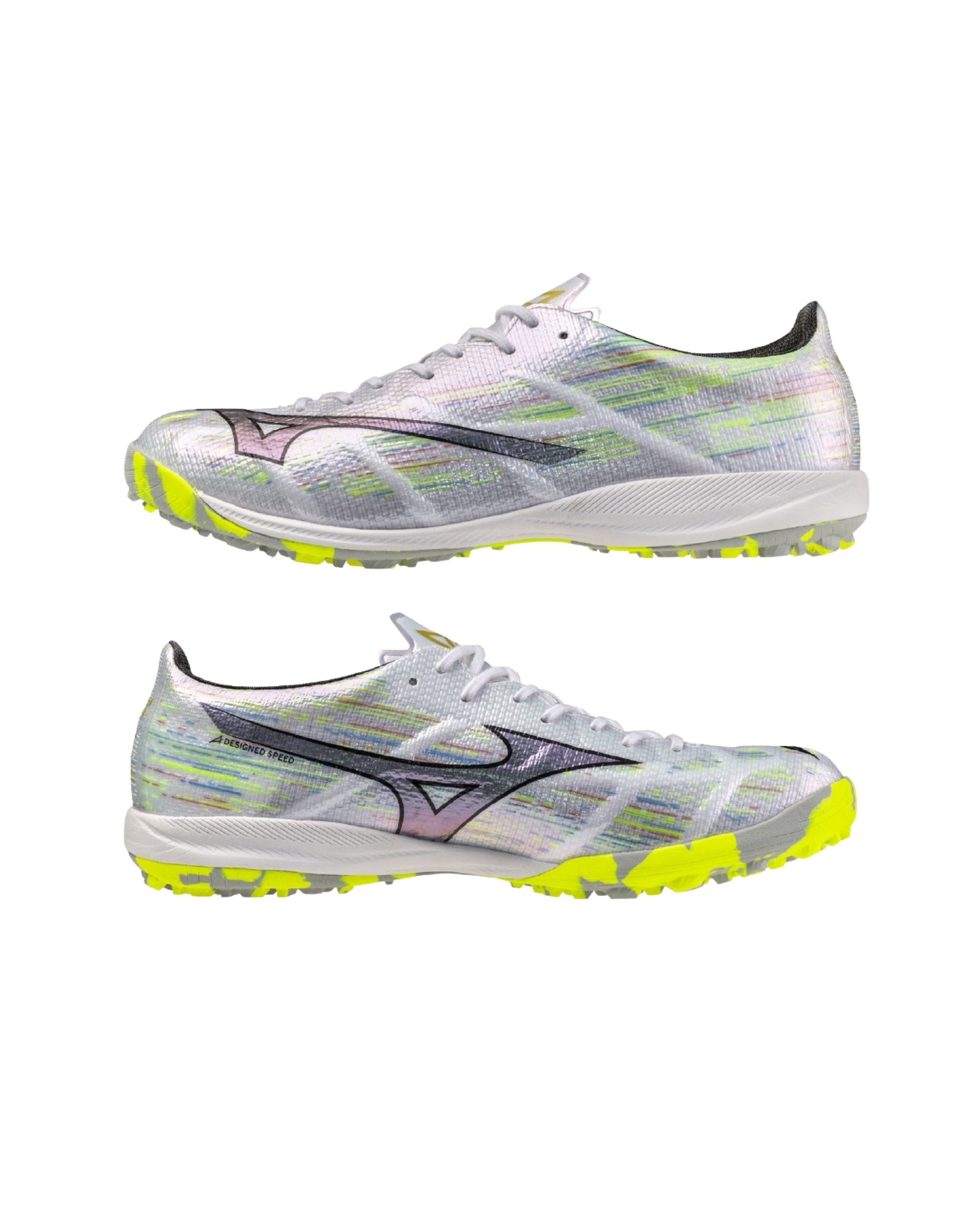 Mizuno Alpha II ELITE TF - White x Black Iridescent